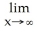 Calculate the following limit(s) if they exist.     Enter just an integer or a fraction.<div style=padding-top: 35px> 