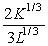 Suppose the firm's production function is Q = K<sup>1/3</sup>L<sup>2/3</sup>, where the MPK =   and MP<sub>L</sub> =   .  