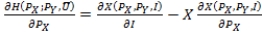 The Slutsky equation can be expressed as: A)    . B)    . C)    . D)    .