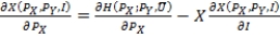 The Slutsky equation can be expressed as: A)    . B)    . C)    . D)    .