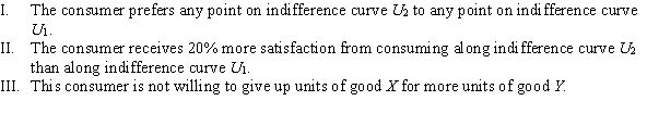 Use the following to answer question: Figure 4.5   -(Figure 4.5)  Which of the following statements is TRUE?   A)  I and III B)  I C)  II D)  I and II