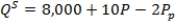 Suppose that the extended supply curve for children's books can be expressed as   , where P<sub>p</sub> is the price of colored paper. Using calculus, determine whether quantity supplied of children's books increases or decreases as the price of colored paper increases.
