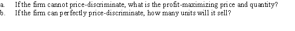 A firm faces the demand curve Q = 20 - 0.8P and marginal cost MC = 2.5Q.  