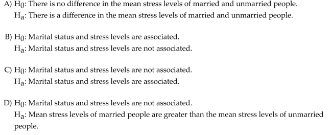 State the null and alternative hypothesis.