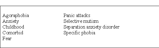 Use the following terms to complete the answer. The individual with __________ is fearful or anxious about separation from attachment figures to a degree that is developmentally inappropriate.