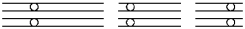 In a diploid organism 2n = 6,and there are two long,two intermediate,and two short chromosomes.What is the most accurate representation of a gamete resulting from meiosis in this organism? A)    B)    C)    D)    E)   