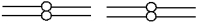 Which diagram most accurately shows the arrangement of homologous chromosomes during the first metaphase of meiosis? A)     B)    C)    D)    E)   