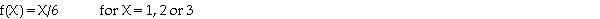 The probability function for random variable X is specified as:   The expected value of X is A) 0.333. B) 0.500. C) 2.000. D) 2.333.