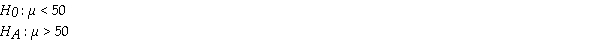 The following is an appropriate statement of the null and alternate hypotheses for a test of a population mean:  
