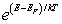 For a metal at absolute temperature T, with Fermi energy E<sub>F</sub>, the occupancy probability is given by: A)    B)    C)    D)    E)   