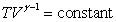  During a reversible adiabatic expansion of an ideal gas, which of the following is NOT true? A)    B)  pV = nRT C)    D)  W = - \int pdV E)  pV = constant 