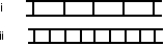 Figure (i)  shows a double-slit pattern obtained using monochromatic light. Consider the following five possible changes in conditions:   Which of the above would change Figure (i)  into Figure (ii) ?   A)  3 only B)  5 only C)  1 and 3 only D)  1 and 5 only E)  2 and 4 only