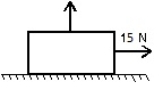A box with a weight of 50 N rests on a horizontal surface. A person pulls horizontally on it with a force of 15 N and it does not move. To start it moving, a second person pulls vertically upward on the box. If the coefficient of static friction is 0.4, what is the smallest vertical force for which the box moves?   A)  5 N B)  12 N C)  20 N D)  25 N E)  35 N