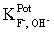 The selectivity coefficient for a fluoride ion-selective electrode is   = 0.15.What will the change in the electrode potential be for a 1.4 × 10<sup>−</sup><sup>5</sup> M F<sup>−</sup> at pH 5.5 if the pH is raised to pH 11.0?