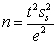 To calculate the number of required replicates for analysis the equation   is used.Which statement is NOT true for the equation and calculation? A) t = the Student's t value for n − 1. B) s<sub>s</sub> is the sampling standard deviation. C) e is the difference between the sampling standard deviation and the desired sampling standard deviation. D) The initial calculation assumes an infinite n value and the according Student's t value. E) The n value from a calculation dictates the Student's t value used in the next calculation.