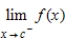 <strong>Use the graph of and the given c-value to find . </strong> A) -6 B) 0 C) 2 D) 6 E) does not exist