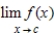 <strong>Use the graph of and the given c-value to find . </strong> A) -8 B) -6 C) 3 D) -4 E) does not exist