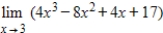 Use properties of limits and algebraic methods to find the limit, if it exists. ​   ​ A)  63 B)  65 C)  60 D)  68 E)  does not exist