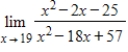 Use properties of limits and algebraic methods to find the limit, if it exists. ​   ​ A)  ​   B)    C)    D)    E)  does not exist