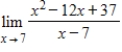 Use properties of limits and algebraic methods to find the limit, if it exists. ​   ​ A)  0 B)  -2 C)  2 D)  ​7 E)  does not exist
