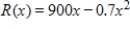 <strong>If the revenue for a product (in dollars) is , and the average revenue per unit is , , find . </strong> A) $900 per unit B) $0.7 per unit C) $90 per unit D) $0 per unit E) does not exist