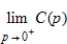 <strong>Suppose that the cost C in dollars of obtaining water that contains p percent impurities is given by . Find , if it exists. </strong> A) $0 B) $20 C) $200 D) $2,000 E) does not exist