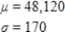 <strong>A candidate claims that 60% of the voters in his district will vote for him. If his district contains 120,300 voters, how many votes does he expect to get from his district, and what is the standard deviation of the number of these votes? Round any estimated quantities to the nearest integer. </strong> A) B) C) D) E) 