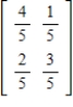 The probability that daughters of a mother who attends church regularly will also attend church regularly is   , whereas the probability that daughters of a mother who does not attend regularly will attend regularly is   . What is the steady-state vector for this information? ​ A)    B)    C)    D)    E)   