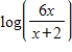 Write the expression as the sum or difference of two logarithmic functions containing no exponents. ​   ​ A)    B)    C)    D)    E)    ​
