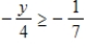 Graph the inequality. ​   ​ A)  ​   ​ B)  ​   ​ C)  ​   ​ D)  ​   ​ E)  ​  