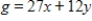 Solve the following linear programming problem. ​ Minimize   subject to ​   ​ A)  810 B)  360 C)  240 D)  540 E)  324