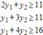 Solve both the primal and dual problems with the simplex method. Use f to represent the dual objective function. ​ Minimize   subject to ​   ​ A)  Primal:   Dual:   ​ B)  Primal:   Dual:   ​ C)  Primal:   Dual:   ​ D)  Primal:   Dual:   ​ E)  Primal:   Dual:  