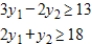 Solve the following minimization problem by solving the primal problem with the simplex method. ​ Minimize   subject to ​   ​ A)  Minimum:   at   B)  Minimum:   at   C)  Minimum:   at   D)  Minimum:   at   E)  Minimum:   at  