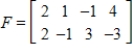 Use matrix F to find F<sup>2</sup>, if possible. ​   ​ A)    B)    C)    D)    E)  F<sup>2</sup> is undefined.
