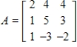 Use the matrices below. Perform the indicated operations. ​ IA     A)    B)    C)    D)    E)   