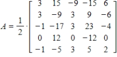 Use technology to find the product AB of the following matrices. ​     ​ A)    B)    C)    D)    E)   