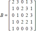 Use technology to find the product AB of the following matrices. ​     ​ A)    B)    C)    D)    E)   