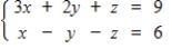 A system of equations may have a unique solution, an infinite number of solutions, or no solution. Use matrices to find the general solution of the following system, if a solution exists.   A)    ,   ,   B)    ,   , for any real number z. C)    ,   , for any real number z. D)    ,   , for any real number z. E)  no solution