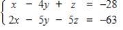 A system of equations may have a unique solution, an infinite number of solutions, or no solution. Use matrices to find the general solution of the following system, if a solution exists.    A)    ,   , for any real number   . B)    ,   , for any real number   . C)    ,   , for any real number   . D)    ,   , for any real number   . E)  no solution