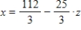 A system of equations may have a unique solution, an infinite number of solutions, or no solution. Use matrices to find the general solution of the following system, if a solution exists.    A)    ,   , for any real number   . B)    ,   , for any real number   . C)    ,   , for any real number   . D)    ,   , for any real number   . E)  no solution