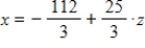 A system of equations may have a unique solution, an infinite number of solutions, or no solution. Use matrices to find the general solution of the following system, if a solution exists.    A)    ,   , for any real number   . B)    ,   , for any real number   . C)    ,   , for any real number   . D)    ,   , for any real number   . E)  no solution