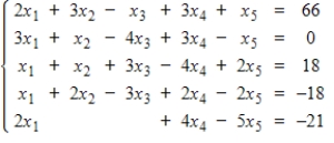 Use technology to solve the system of equations, if a solution exists.   A)    ,   ,   ,   ,   B)    ,   ,   ,   ,   C)    ,   ,   ,   ,   D)    ,   ,   ,   ,   E)  no solution