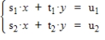 Solve the following system of equations for y. This gives a formula for solving two equations in two variables for y. ​    A)  ​   ​ B)  ​​   C)  �​   ​ ​​ D)  ​   ​ ​​ E)  ​   ​ ​