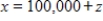 A trust account manager has $220,000 to be invested. The investment choices have current yields of 8%, 7%, and 10%. Suppose that the investment goal is to earn interest of $16,300, and risk factors make it prudent to invest some money in all three investments. Let x denote the amount invested at 8 %, y denote the amount invested at 7%, and z denote the amount invested at 10%. Find a general description for the amounts invested at the three rates. ​ A)    ,   with   B)    ,   with   C)    ,   with   D)    ,   with   E)    ,   with  