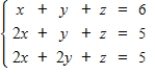 Use inverse matrices to find the solution of the system of equations. ​   ​ A)    B)    C)    D)    E)   