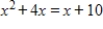 Solve the equation   . ​ A)    B)    C)    D)    E)   