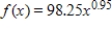 The amount of money invested in a certain mutual funds, measured in millions of dollars, for the years 1995 to 1999 was found to be modeled by   million dollars, where x is the number of years past 1990. Will the graph of this function bend upward or will it bend downward? How much money is predicted to be in the fund in the year 2009? Round your answer to two decimal places. ​ A)  the function's graph bends upward; the function predicts 134,947.08 million dollars in 2009 B)  the function's graph bends downward; the function predicts 134,947.08 million dollars in 2009 C)  the function's graph bends upward; the function predicts 68,279.14 million dollars in 2009 D)  the function's graph bends downward; the function predicts 1,611.20 million dollars in 2009 E)  the function's graph bends upward; the function predicts 1,611.20 million dollars in 2009