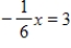 Solve the equation. ​   ​ A)  ​-3 B)  36 C)  -18 D)  18 E)  -6