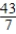 <strong>Solve the equation. </strong> A) x = 66 B) x = C) x = D) x = E) x = 7