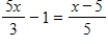 Solve the equation. ​   ​ A)  ​   B)    C)  8 D)  0 E)  2